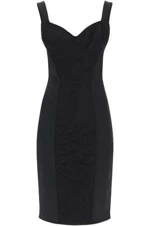 Dolce & Gabbana Bustier Dress With Lace Insert