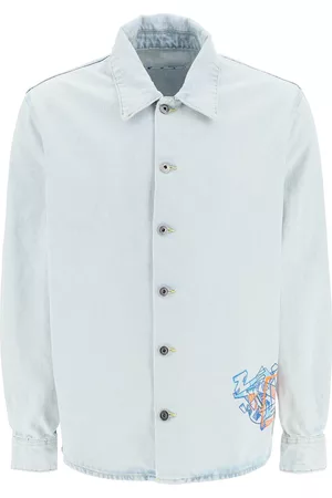 OFF-WHITE Graffiti Denim Shirt