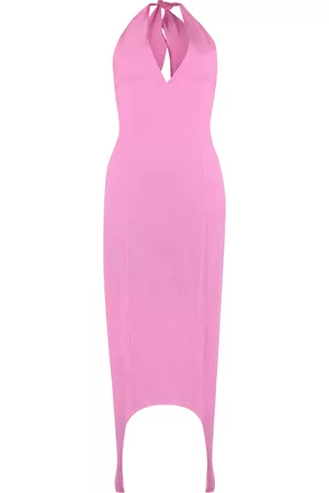Patou Neck-strap Crepe Dress
