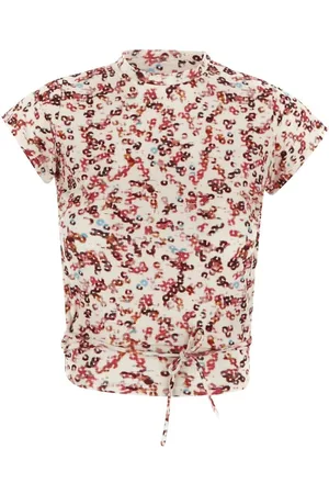 Marant Etoile Printed Stretch Viscose Juvia Top