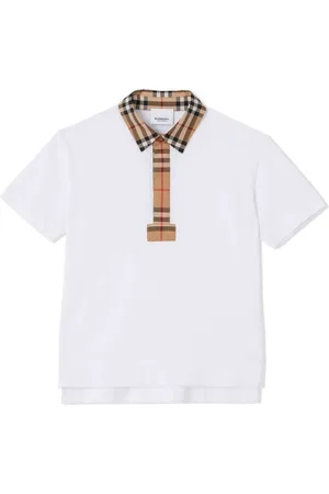 Playera polo burberry deals