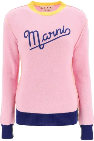 Marni Logoed Shetland Wool Sweater
