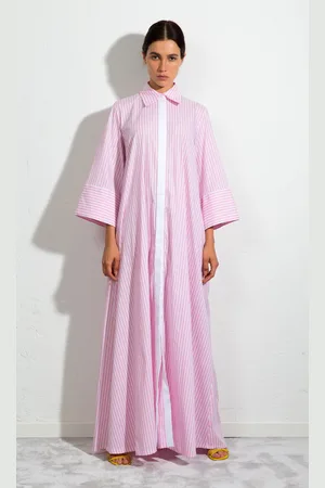 Sara Battaglia Long Chemisier Dress
