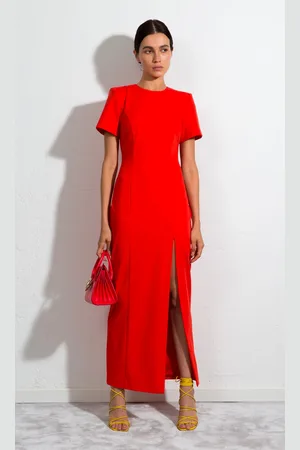 Sara Battaglia Slit Dress