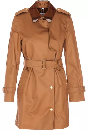 Burberry Mujer Gabardinas - Tartan Motif Trench Coat