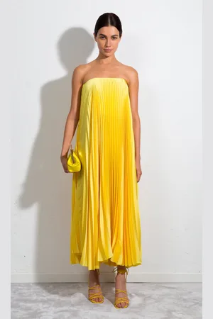 Sara Battaglia Plissé Dress