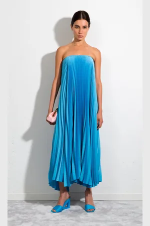 Sara Battaglia Plissé Dress