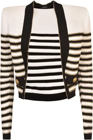 Balmain Stripe Detail Cardigan