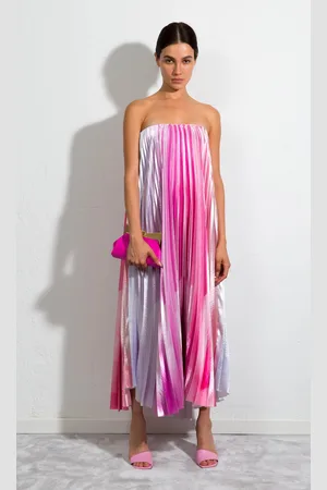 Sara Battaglia Plissé Dress