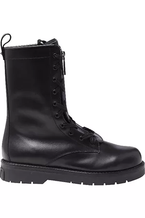 VALENTINO GARAVANI Garavani Combat Leather Boots