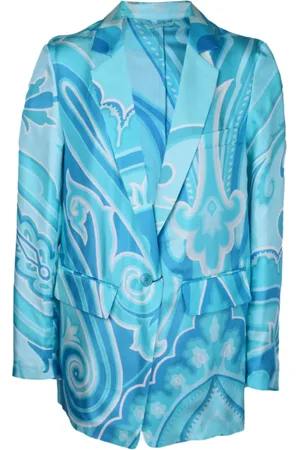 Etro Printed Silk Blazer