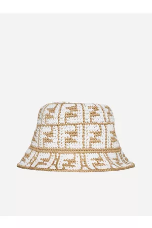 Fendi Mujer Sombreros - Ff Crochet Cotton-blend Hat
