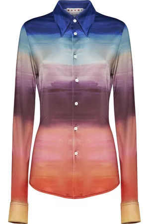 Marni Multicoloured Jersey Shirt With Dark Side Of The Moon Print