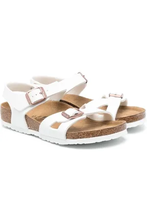 Birkenstock Rio Flat Sandals With Double Strap In Faux Leather Girl
