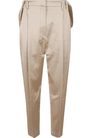 Brunello Cucinelli Wide Leg Plain Trousers