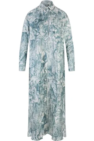 F.R.S For Restless Sleepers Long Shirt Dress With Monkey Print In Light