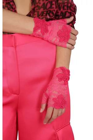 VERSACE Mujer Guantes - Embroidered Lace Gloves