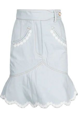 Casablanca Floral High Waist Skirt