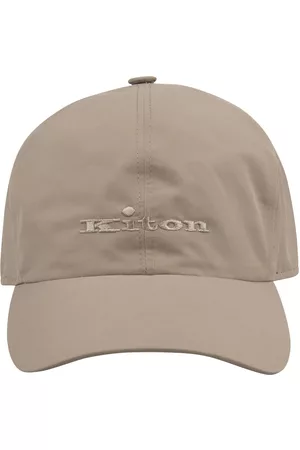 Kiton Hombre Sombreros - Beige Baseball Hat With Logo