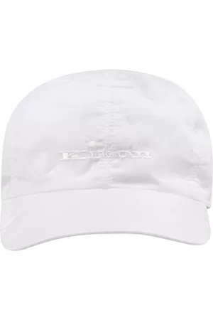 Kiton Hombre Sombreros - White Baseball Hat With Logo