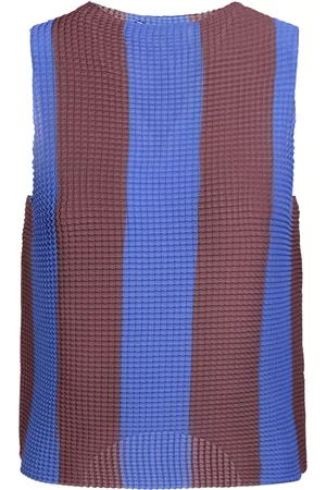 SUNNEI /brown Pleated Top
