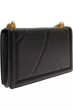 Dolce & Gabbana Devotion Shoulder Bag With Heart Jewel Detail In Matelassè Leather Woman