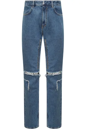 Givenchy Jeans With Zip And Rips Details