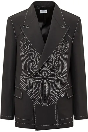OFF-WHITE Body Stitch Tuxedo Double-breast Jacket