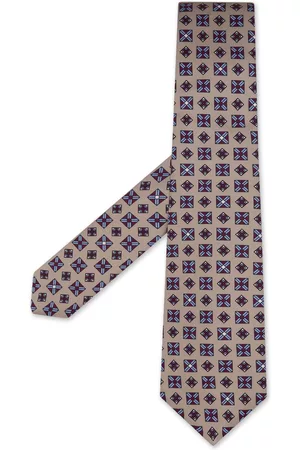 Kiton Hombre Corbatas - Sand Tie With Geometric Pattern