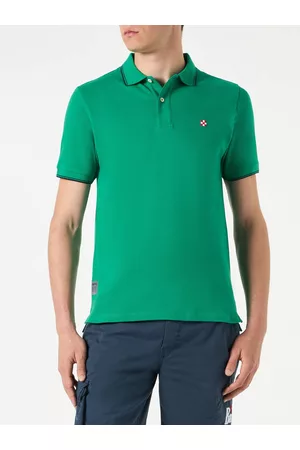 MC2 SAINT BARTH Polo With St. Barth Check Logo