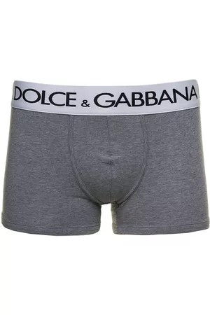 Dolce & Gabbana Boxer Briefs With Branded Waistband In Stretch Cotton Man