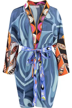 Puccini Printed Silk Night Gown