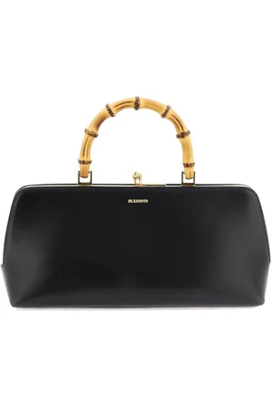 Jil Sander Black Small Goji Bamboo Bag