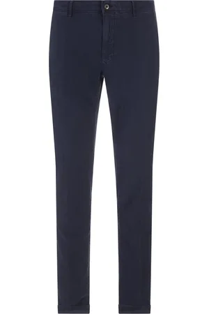 Incotex Night Cotton Canvas Slim Fit Trousers
