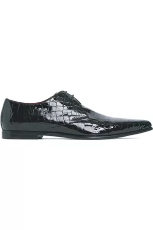 Dolce & Gabbana Achille Croc Embossed Derby