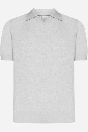 Brunello Cucinelli Cotton Knit Polo Shirt