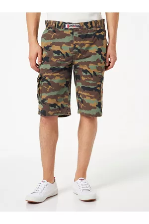 MC2 SAINT BARTH Man Camouflage Cargo Bermuda With Pockets