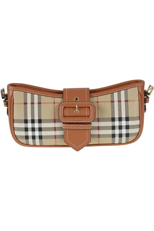 Burberry House Check Buckled Shoulder Bag