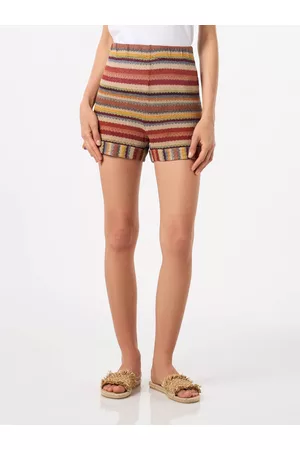 MC2 SAINT BARTH Navajo Style Knitted Shorts