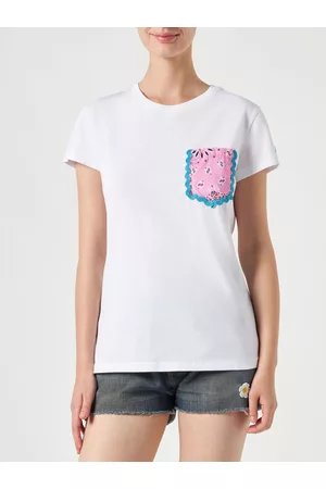 MC2 SAINT BARTH Woman Cotton T-shirt With Pocket