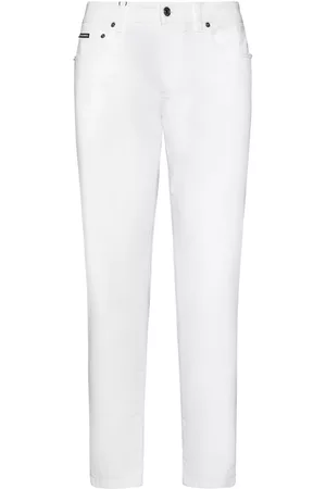 Dolce & Gabbana Slim-fit Jeans With Logo Plaque