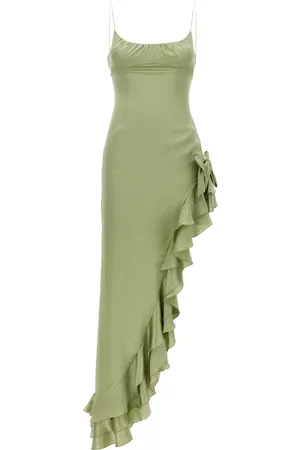Alessandra Rich Dress Long Ruffles Bow
