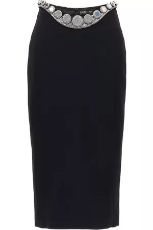 DAVID KOMA Puffer Circle Embroidery Skirt
