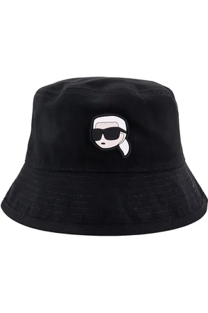 Karl Lagerfeld Cotton Bucket Hat With Iconic Patch