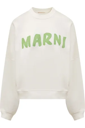 Marni White Cotton Sweatshirt