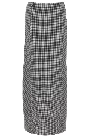 Thom Browne Pied De Poule Long Skirt