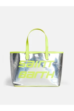 MC2 SAINT BARTH Silver Reflex Bag With Fluo Details