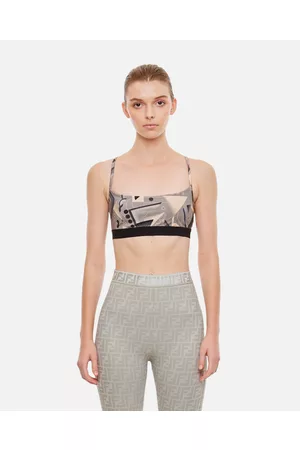 Fendi Memphis Bralette With Futuristic Print