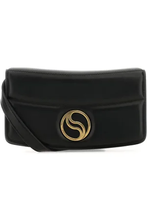 Stella McCartney Black Alter Mat Mini S-wave Wallet
