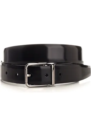 Dolce & Gabbana Glossy Black Belt